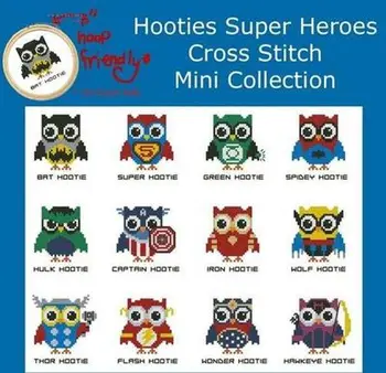 

HH Gold Collection Counted Cross Stitch Kit Cross stitch RS cotton with cross stitch Super hero Owl