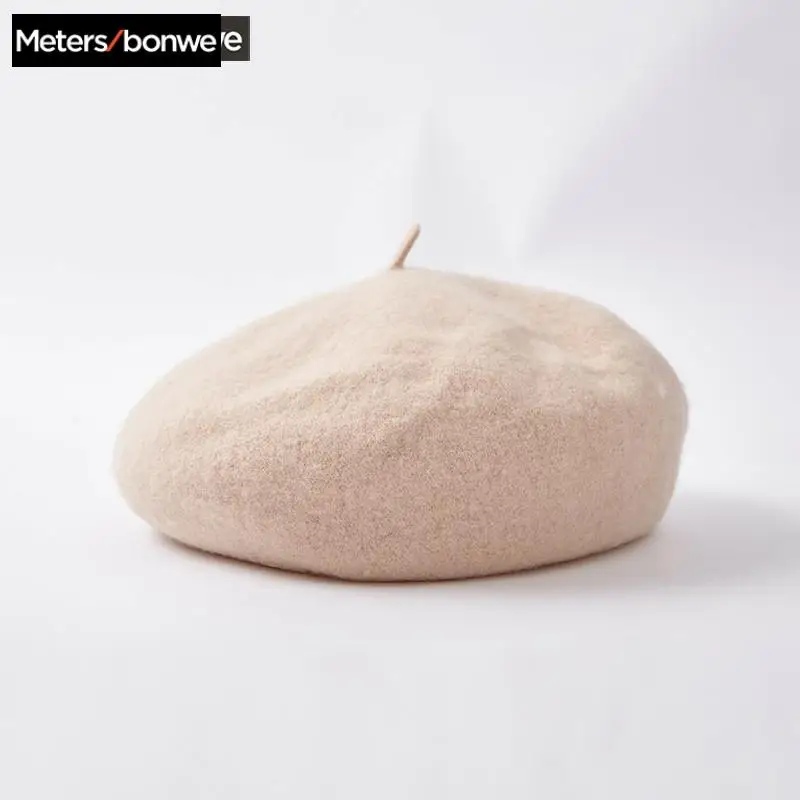 Metersbonwe 80% шерсть Модный берет шапка Женский войлочный британский стиль дамские
