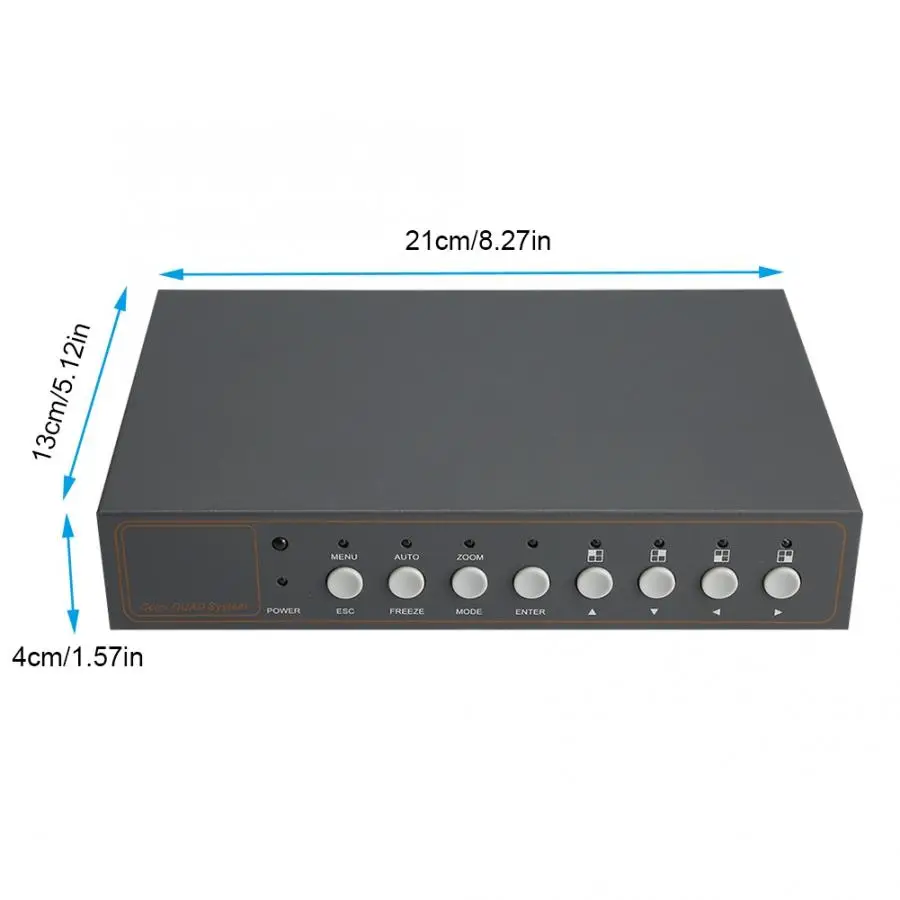 8CH видео сплиттер высокая производительность CCTV процессор Quad с VGA выход NTSC/PAL видео коммутатор mezclador de Video