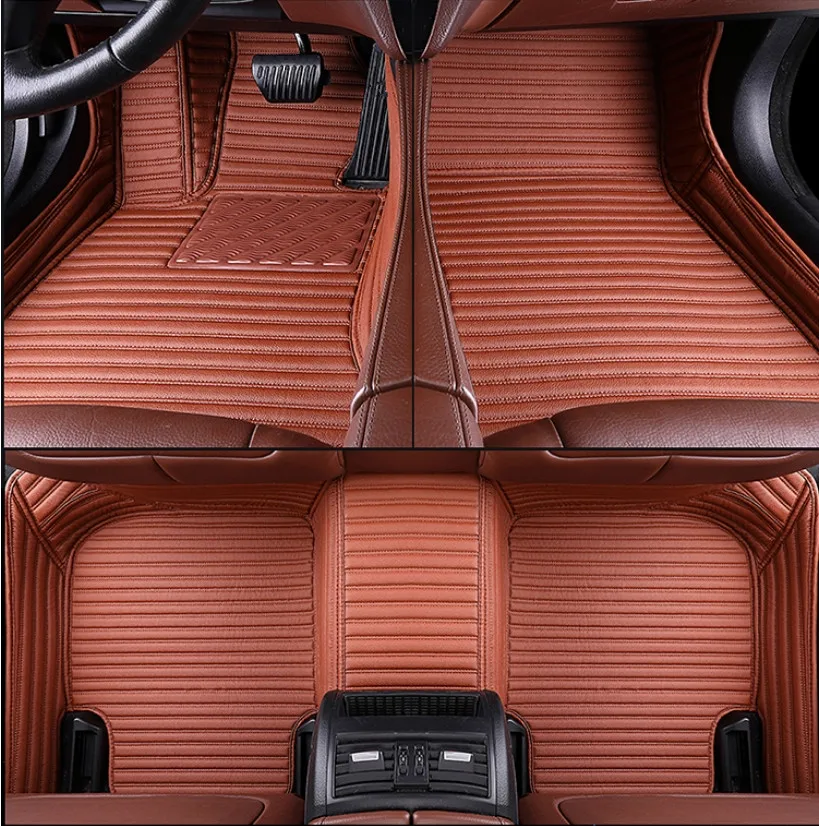 Высокое качество! Специальные автомобильные коврики на заказ для Audi Q7 7 мест- водонепроницаемые Нескользящие ковры для Q7