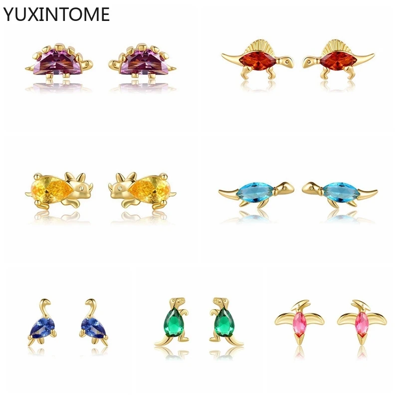 태스귀걸이 멀티 컬러 아크릴 이어 포스트 스터드 귀걸이 액세서리, 루프 포함 라운드 DIY 드롭 귀걸이, 여성 파티 쥬얼리, 14mm, 10PCs 10 많은 스타일 공룡 귀걸이 여성을위한 925 스털링 실버 귀 바늘 스터드 귀걸이 미니멀리스트 다채로운 CZ 동물 귀걸이