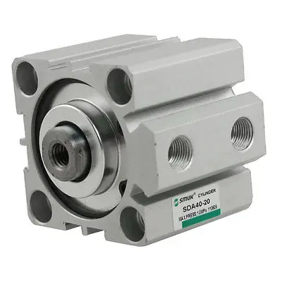 

Double Action 40mm Bore 20mm Stroke Thin Air Cylinder SDA40-20