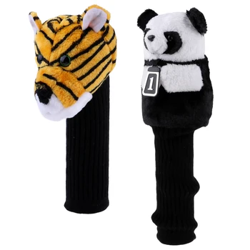 

2Pcs Golf Driver Headcover - Replacement Long Sock Club Cover Replacement Golf Club Protective Cover Accessories for 460cc Head
