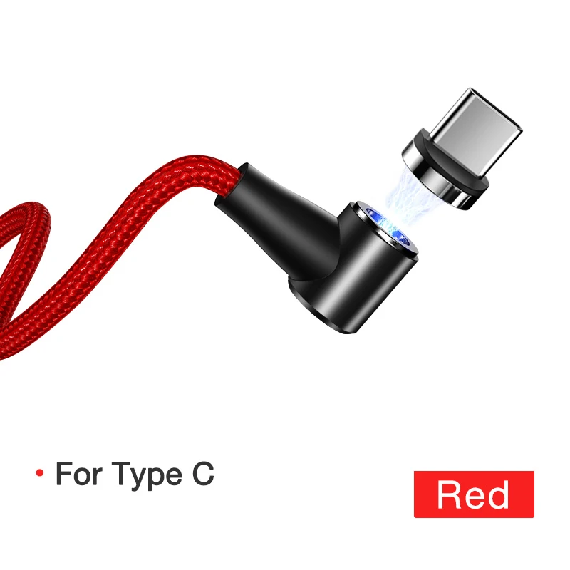 1 м 2 м Магнитный кабель Micro usb type C Быстрая зарядка Micro usb type-C магнитное зарядное устройство провод usb c для iphone 11 X Xr Xs usb кабель - Цвет: Red For Type C
