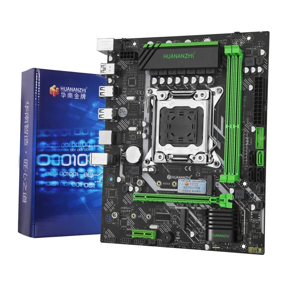 Материнская плата HUANANZHI X79 6M M ATX с высокоскоростной двойной M.2 NVMe SSD слот CPU Intel E5 2640