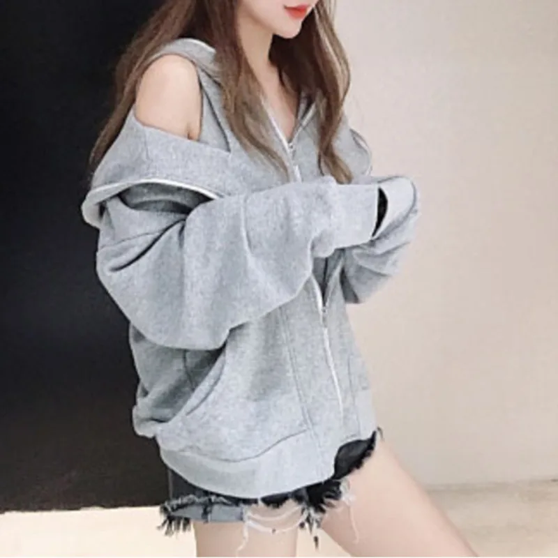 

XUXI 2019 New Coat Women Autumn Leisure Hooded Korean Version Femme Loose Slim Fit Woman Befitting Ladies Clothes Tunic FZ689