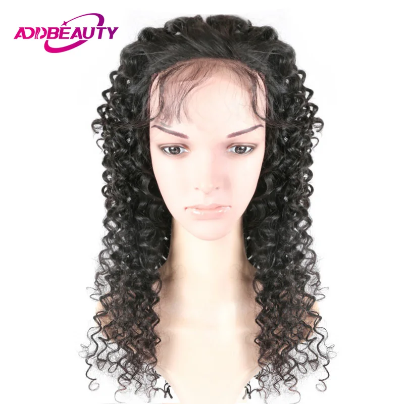 

Addbeauty 4x4 Lace Closure Wig For Black Women Brazilian Remy Human Hair Deep Wave 215g 180% or 315g 250% Density DIY Customized