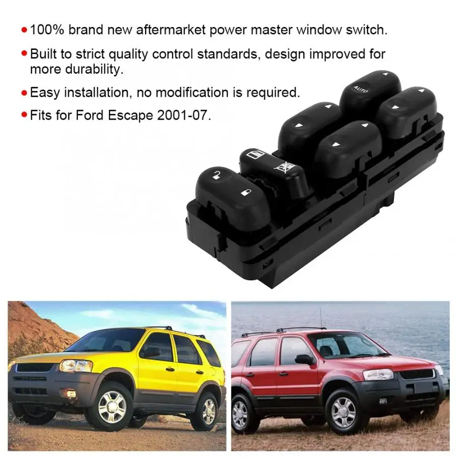 Главный переключатель переднего левого окна подходит для Ford Escape 2001-07 3L8Z-14529-AA автомобильные аксессуары