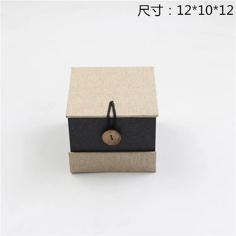 Retro Linen Box Tea Set Tea Cup Build Light Tea Pot Tea Containers Mug Geware Tea Containers Gift Box