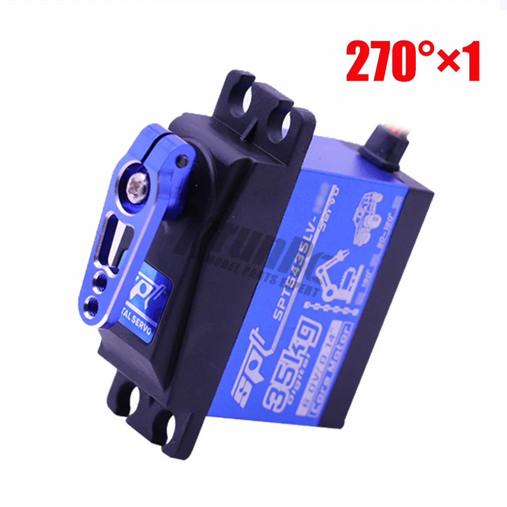 1 pcs 270 with arm 1/2/4 шт. SPT 5435lv 35 кг большой крутящий момент цифровой сервопривод тигельные алюминиевые металлические шестерни для RC Самолет, автомобиль, вертолет, части лодки - Цвет: 1 pcs 270 with arm