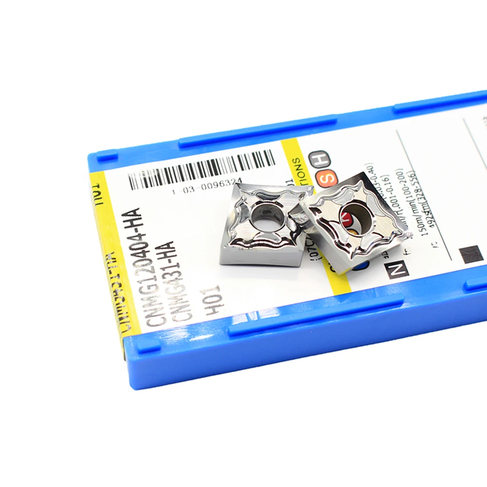 10 шт. CNMG120404 HA H01 Алюминий Токарные пластины Лезвие Из Карбида CNMG 120404 фреза для токарного станка с ЧПУ Алюминий Медь инструмент