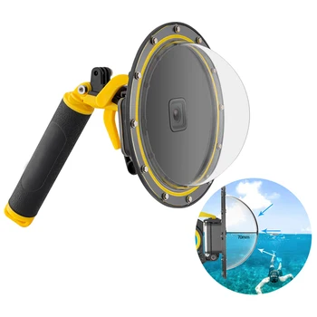 

30M Waterproof Diving Cage Housing Swimming Box With Floating Handle Trigger For GoProHERO8 Camera Accessories