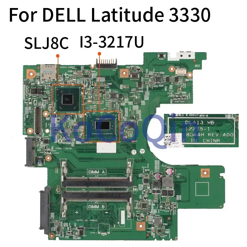 

For DELL Latitude 3330 I3-3217U Notebook Mainboard CN-08GGXR 08GGXR DLA13 MB 12275-1 8G44H SR0N9 SLJ8C Laptop Motherboard