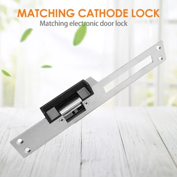 

AD-240B DC 12V Electric Bolt Lock Wide Mouth Type Intelligent Guard Anode Strike Lock Home Security Door Access Control System