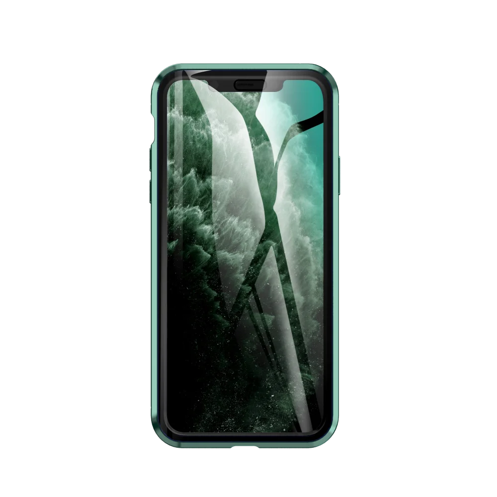 360 Полный Магнитный чехол для iphone 11 11pro MAX стеклянный чехол для iphone X XS XR MAX чехол Магнит Противоугонная закаленная стеклянная крышка