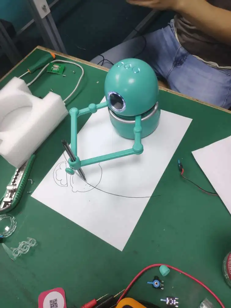 Landzo Magic Q Рисование робот игрушки развивающие игрушки для детей, студентов обучение Рисование инструменты робот головоломка игрушки