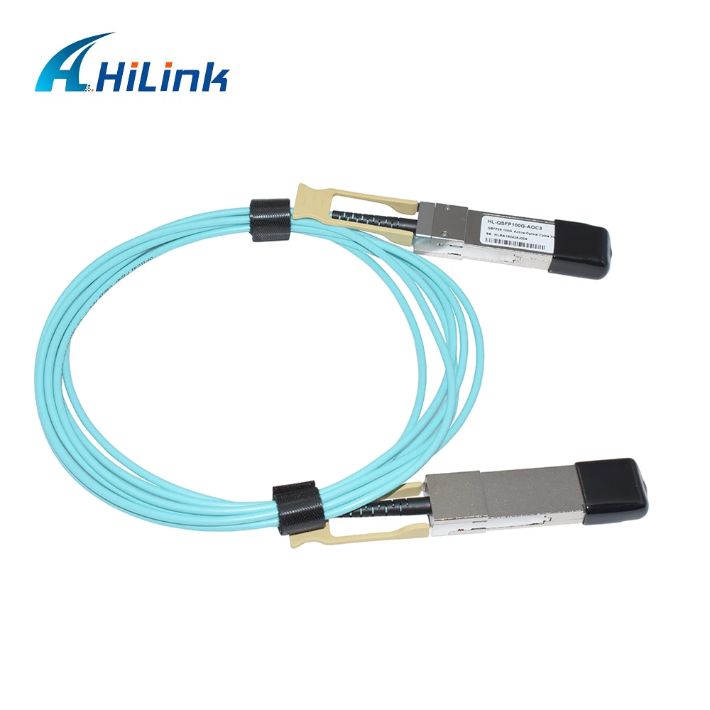 Hilink 100G-QSFP28 активный оптический кабель 3 метра Otical fiber кабель трансивер