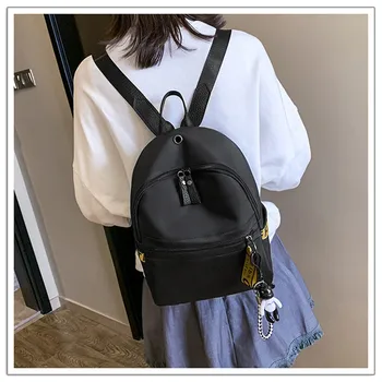 

Women Backpack Fabric Female Shoulder Bag Large Capacity Simple Style Casual Mochila Travel