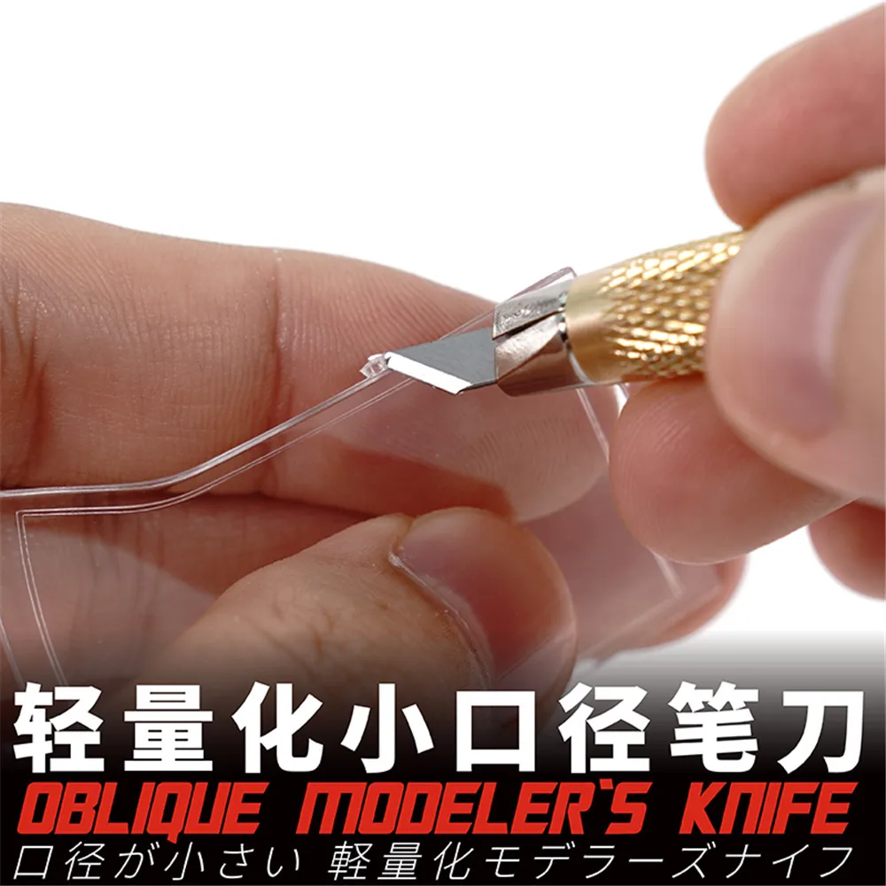 Galaxy Tools Oblique Modeler's Hobby Knife/Blade for Gundam Military Model