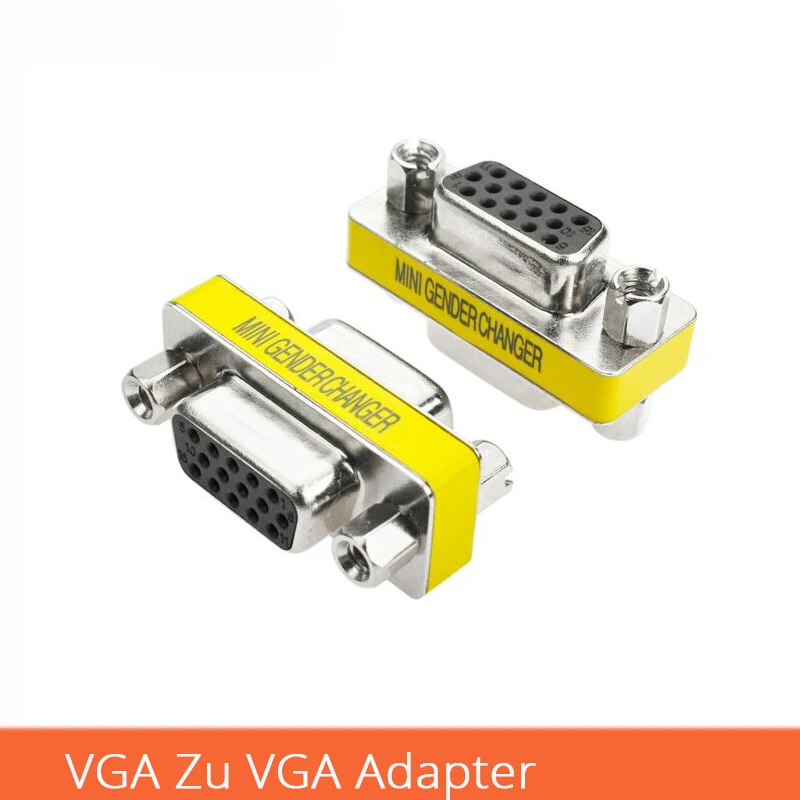 VGA HD15pin vga zu Adapter Gender Changer Konverter für Laptop Computer Projektoren HDTV Stecker und Spielen | Компьютеры и офис