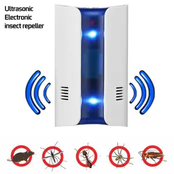 

Frequency Conversion Ultrasonic Electronic Mosquito Killer Repellent Mice Cockroach Mosquitoes Moths Insect Killer Pest Control