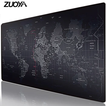 

World Map Large Gaming Mouse Pad Mousepad Locking Edge For Laptop PC Anime Mousepad dota2 Mat for gamer