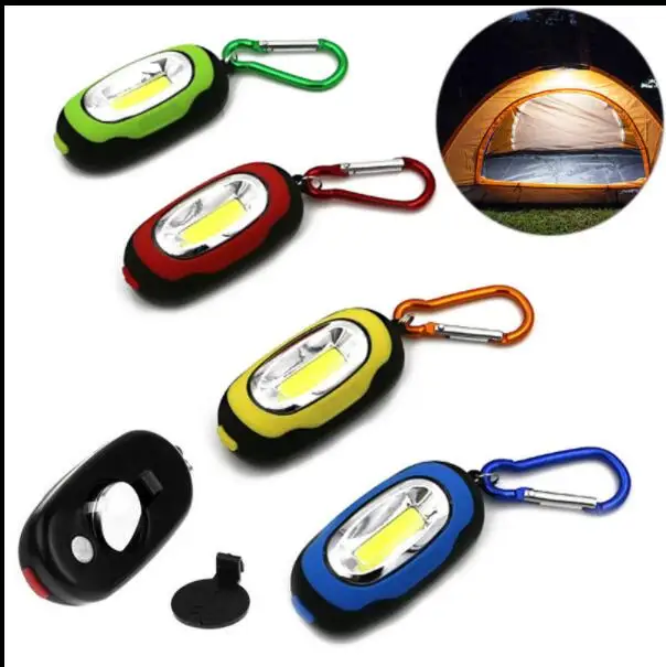 Hot Mini COB LED Flashlight Waterproof Portable Keychain Torch Light