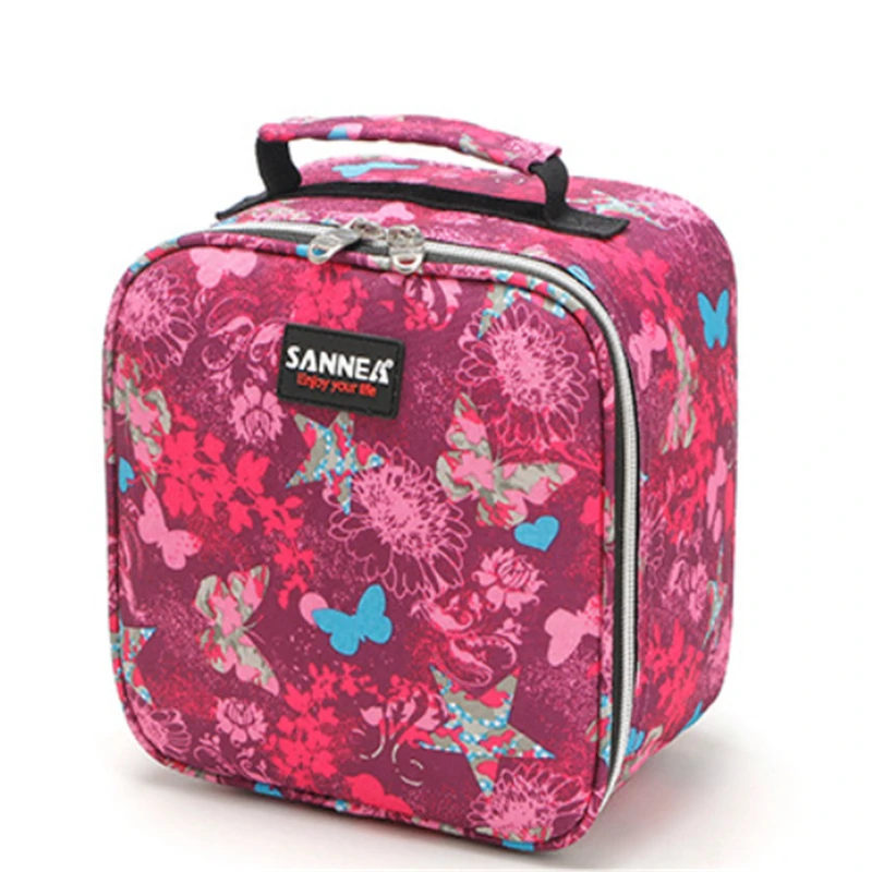 

Functional Pattern Cooler Lunch Box Portable Insulated Canvas Lunch Bag Thermal Food Picnic Lunch Bags For Women Kids Girls