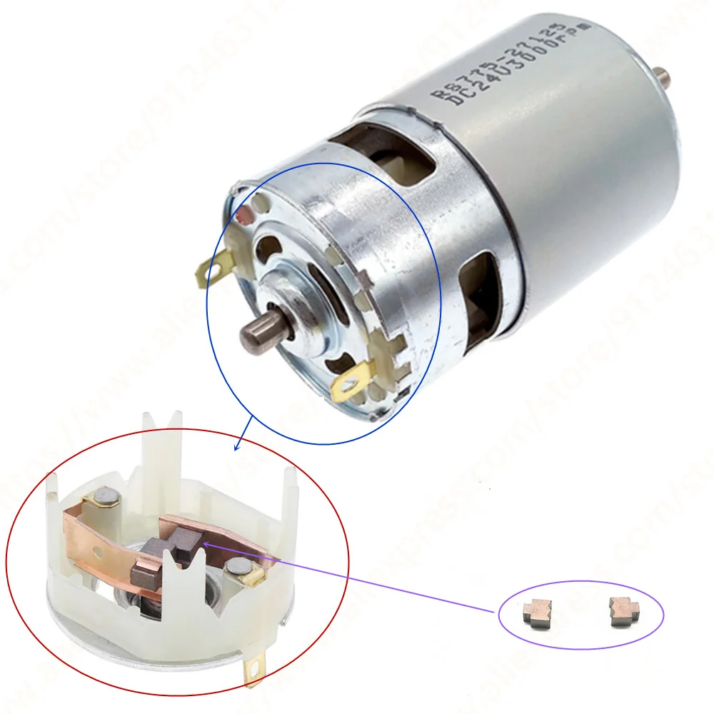 Saipor Lot De 40 Balais De Charbon De 10 Tailles Pour Moteur électrique