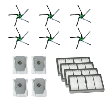 

6 Side Brush + 4 Filter Suitable + 4 Dust Bag for IROBOT ROOMBA S9 S9+ ing Robot Vacuum Cleaner Accessories