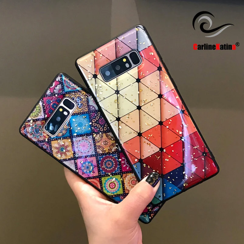 

Hot Multicolor Mesh Case Cover Skin for Samsung Galaxy S10 Plus Lite Note 9 8 10 Plus Shiny Gold Flower Protector