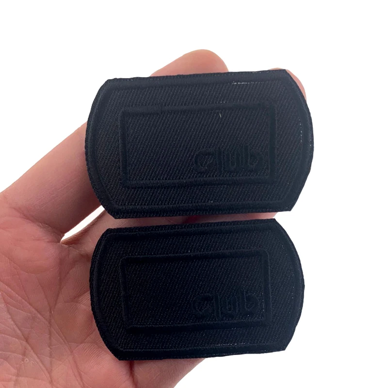 옷에 대 한 검은 패치 편지 클럽 아플리케 줄무늬 스티커 DIY 배지 장식, 5 개