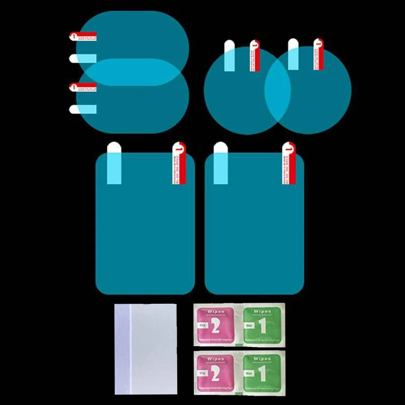 Pegatina para espejo retrovisor de coche, pegatina de membrana impermeable para coche, película protectora para espejo antiniebla, accesorios a prueba de lluvia