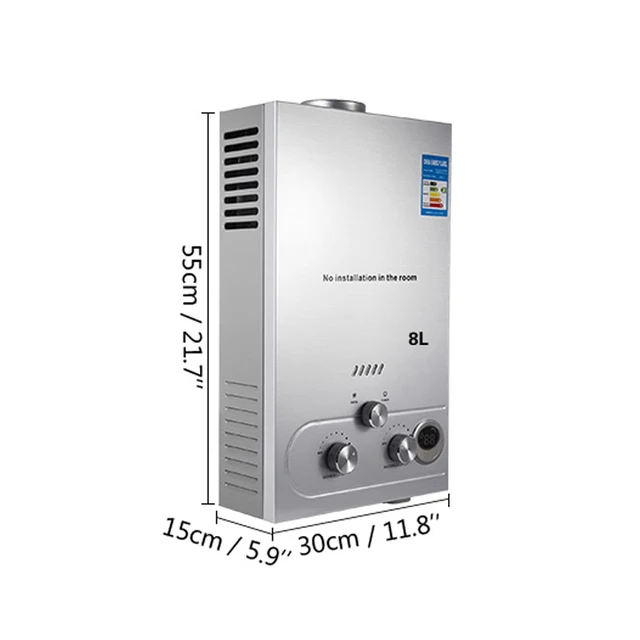 Water Heater 6L/8L/10L/12L/16L/18L Instant Liquefied Petroleum Gas Water  Heater Stainless Steel Boiler Kit Portable - AliExpress