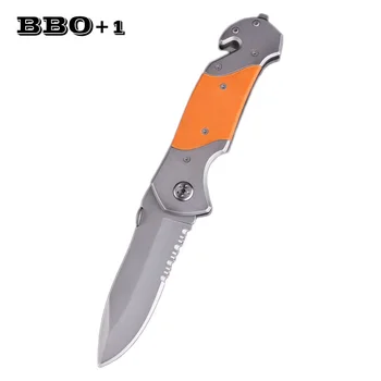

Potable Camping Outdoor Knives Pocket Hunting Survival Folding Knife G10 Aluminum Alloy Handle 7cr15mov Blade Tactical Tools