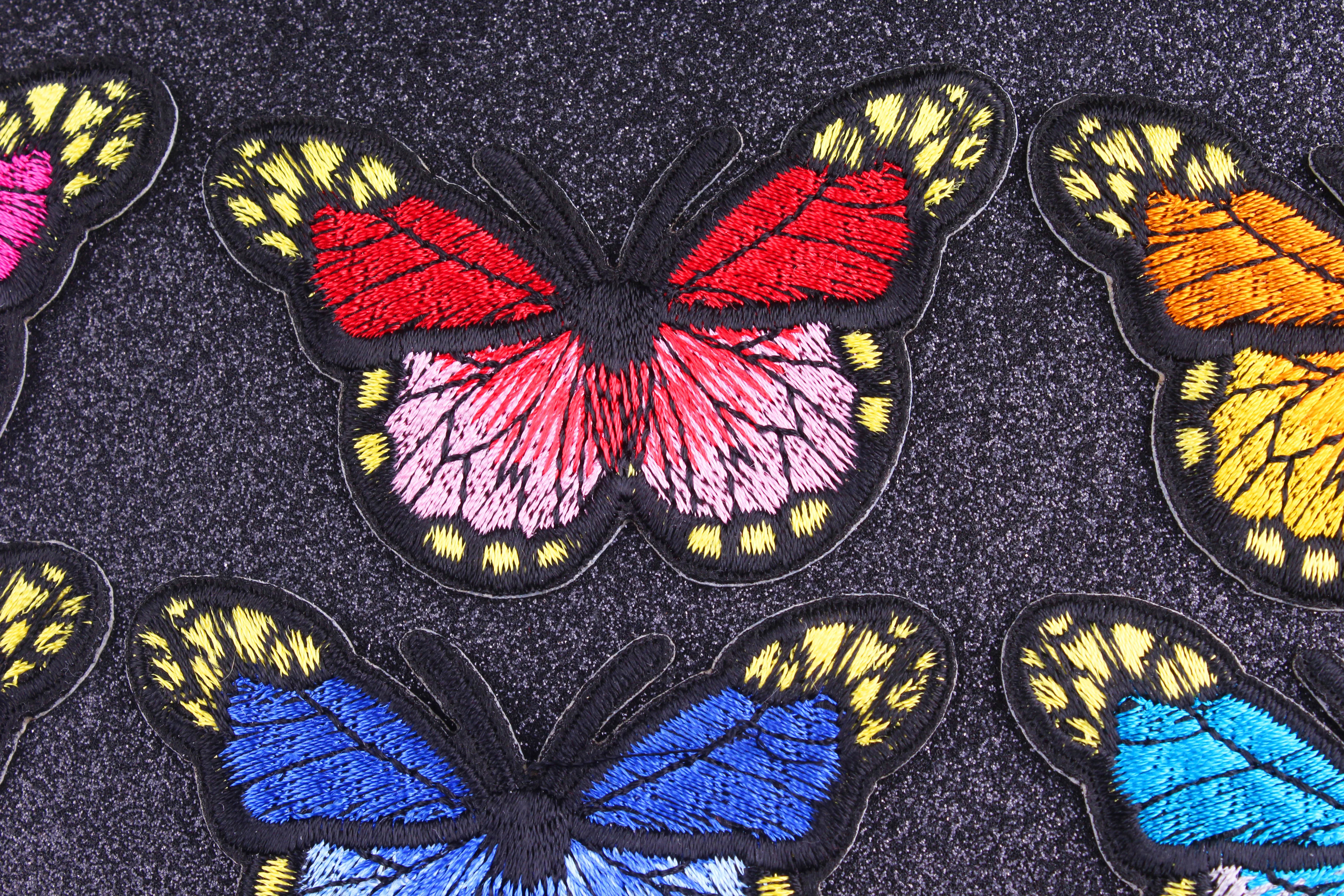 Бабочка железа на патч Плавкие Одежда приложения для одежды качество красочные