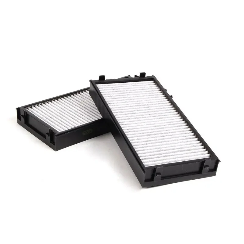 2Pcs Cabin Air Filter For BMW E70 X5 E71 X6 F01 F02 F07 F10 Activated Carbon ABS Original 64319945586 64119248294 air filters car filter