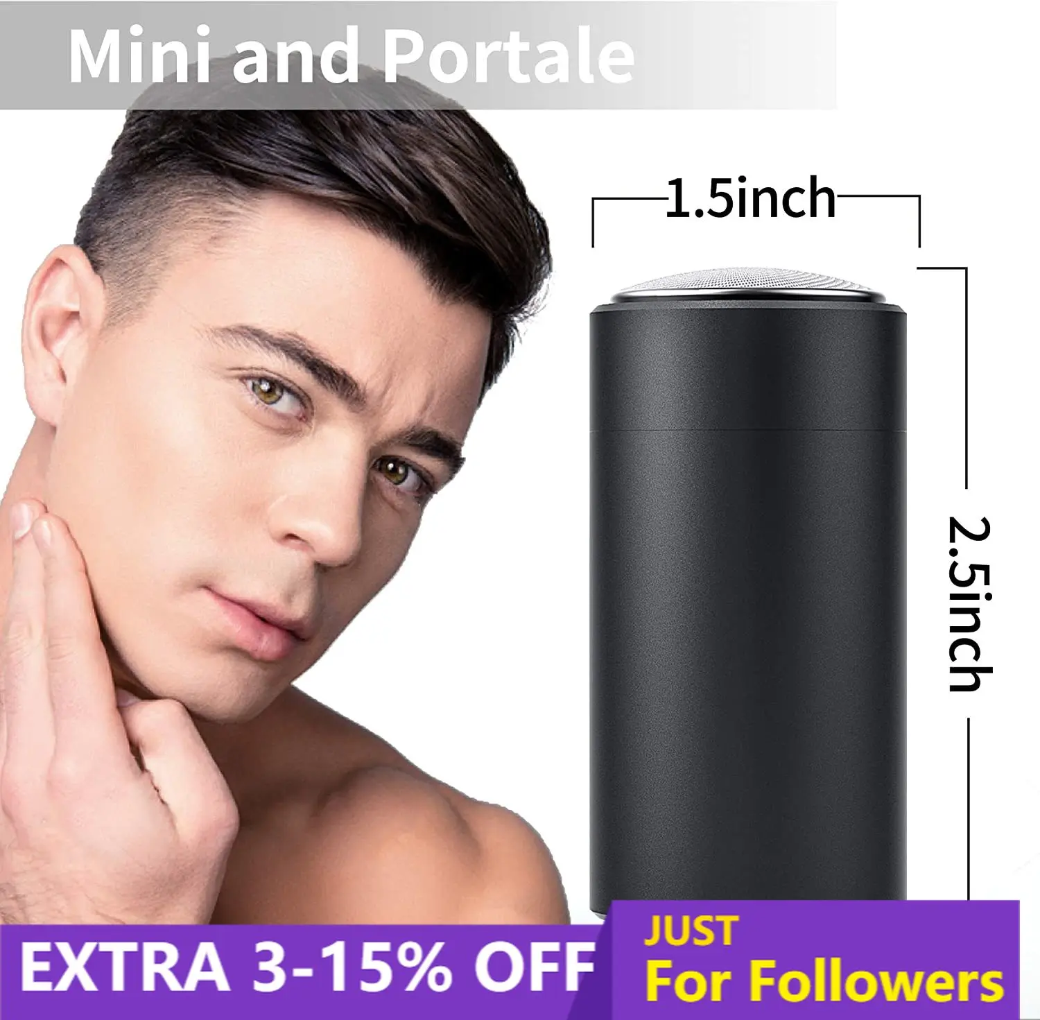 

Electric Mini Shavers for Men Shaving Machine Portable Shaver USB Rechargeable Razor Waterproof Beard Trimmer Electric Razor