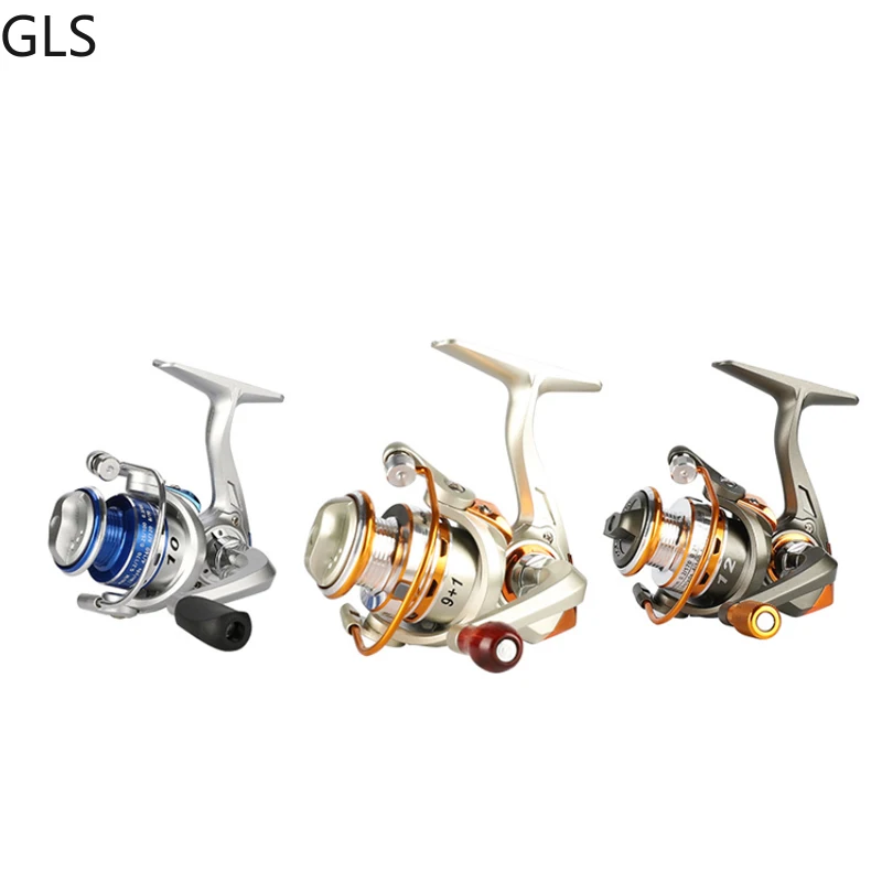 5.2:1 High-speed Saltwater Bass 500-Series Mini Fishing Reel Metal Spool Spinning Wheel Fishing Tackle GLS, spinning fishing reels,fishing reels