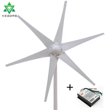 12V 24V Wind Turbine Generator 400W Small Mini Windmill Wind 3/5/6 blades Controller Charge Generator for Marine Light Land 800w 12 v 24 volt 5 nylon fiber blades horizontal wind turbines generator power windmill energy charger kit home black