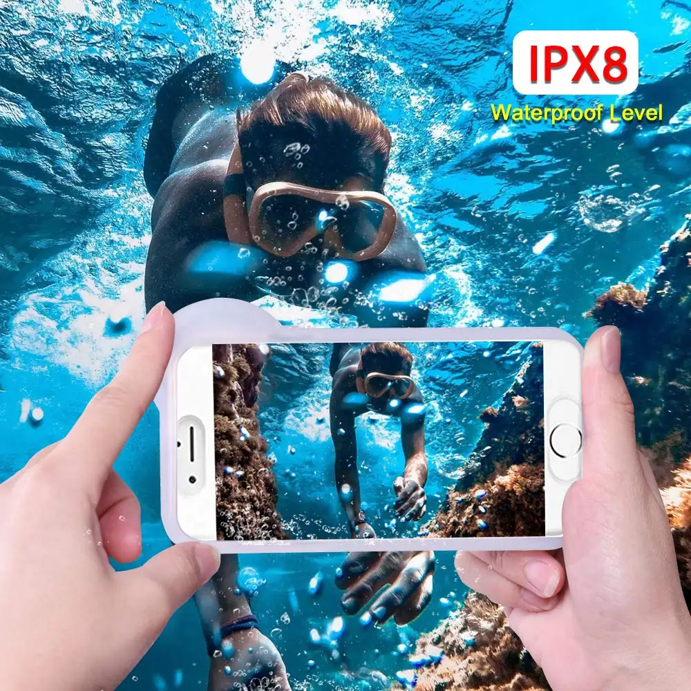 Водонепроницаемый чехол для Alcatel 5 5V Pop 3 Star 3g 4S 4 Plus Shine Lite A3 A5 светодиодный A7