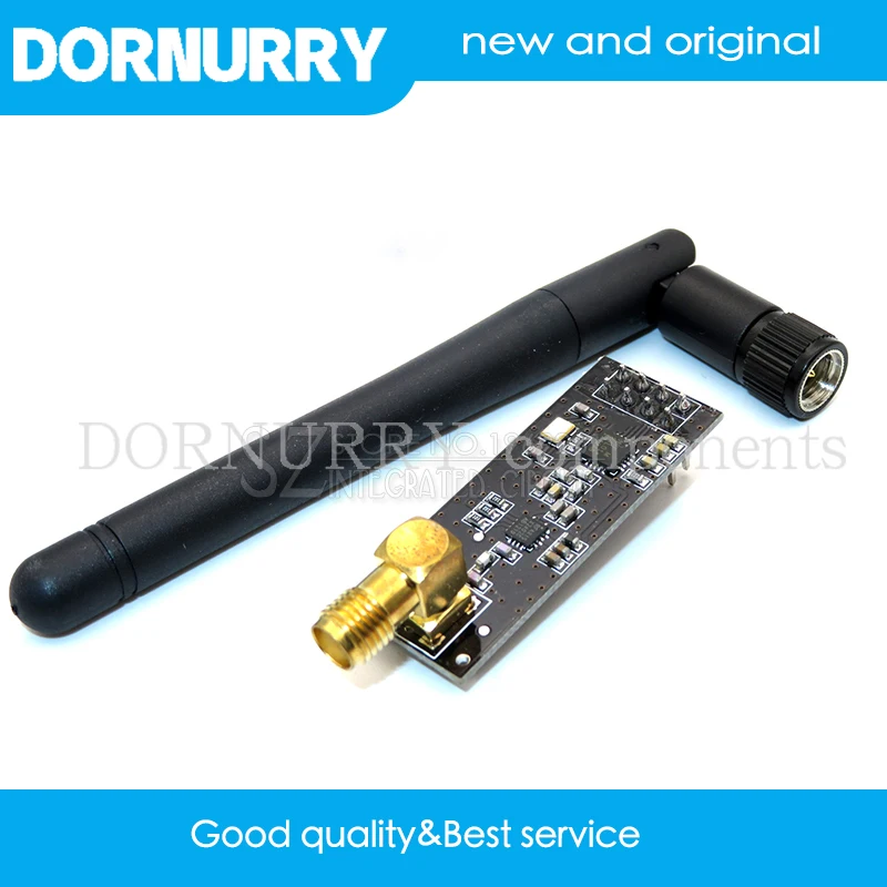 

1PCS NRF24L01+PA+LNA 2.4G SMD NRF24L01 1100 meter long-distance SMD wireless modules 1100meters (with antenna) DORNURRY