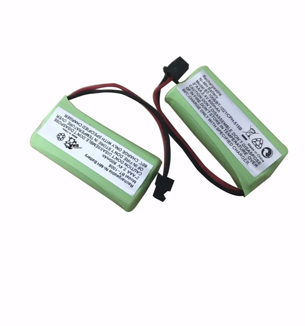 2pcs 2.4v 800mAH Ni-MH Rechargeable Battery For Uniden BT-1008 BT-1016 BT-1021 BT-1025 BT1021 BT1025 CPH-515B | Электроника