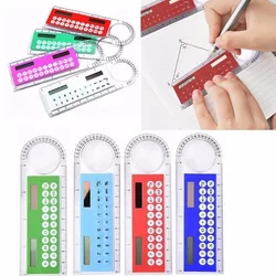 Mini règle en plastique pour énergie solaire, 1 pièce, Portable, multifonctionnel, pour étudiants de bureau, à la mode 