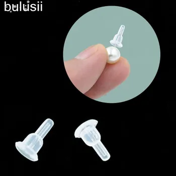 

100Pcs Sleep Loose-proof Ear Post Nuts Silicone Earings Back Studs Lifters