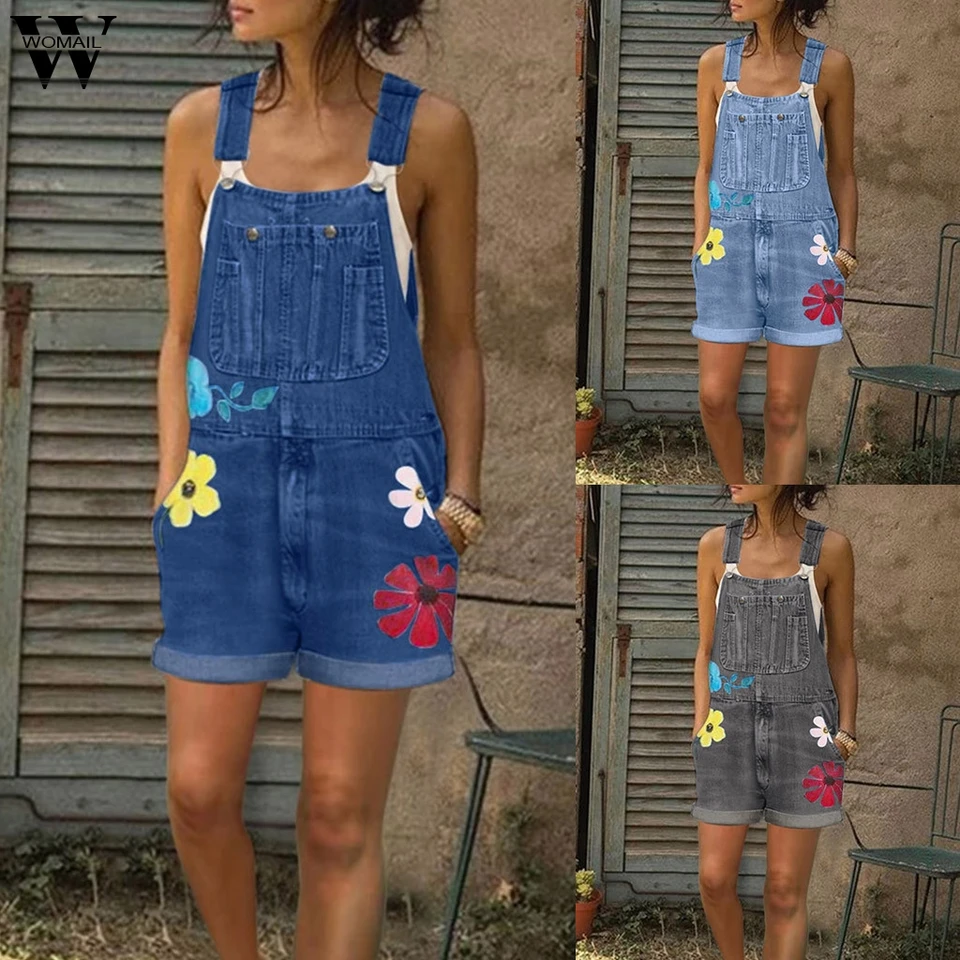 oversized short overalls