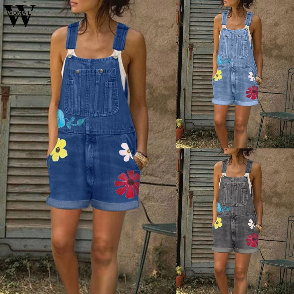 Womail Jumpsuits Women Summer Playsuit Denim Romper Overalls Oversized Jean Blue Sleeveless Denim short Jumpsuit Bodysuit 2020 Womail Jumpsuits Women Summer Playsuit Denim Romper Overalls Oversized Jean Blue Sleeveless Denim short Jumpsuit Bodysuit 2020