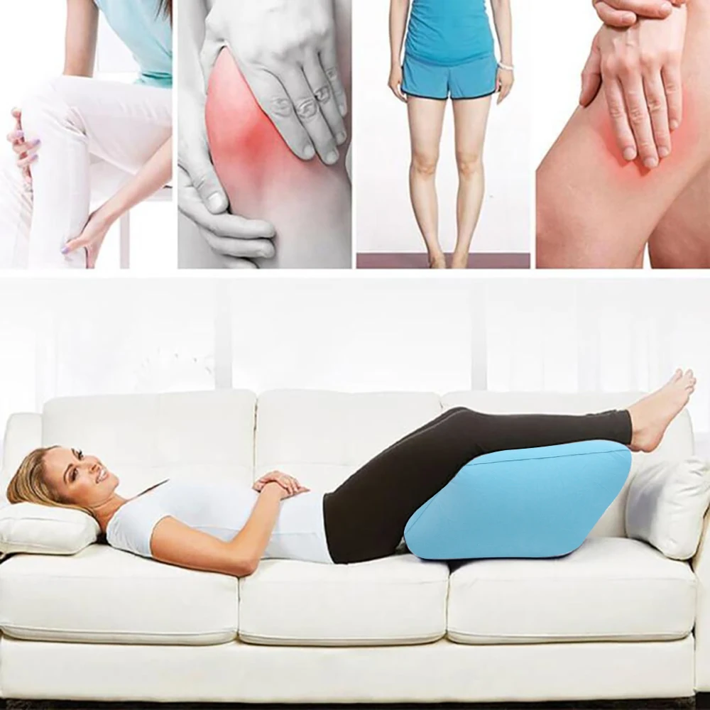 Portable Inflatable Foot Leg Pillow Cushion Pad Foot Rest Family Office Footrest Travel Airplane Sleeping Pillows