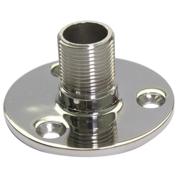 

Marine Boat Stainless Steel 90 Degree Marine Boat Hand Rail Fitting Round Stanchion Base For Pipe 1 Inch (25Mm) Dia