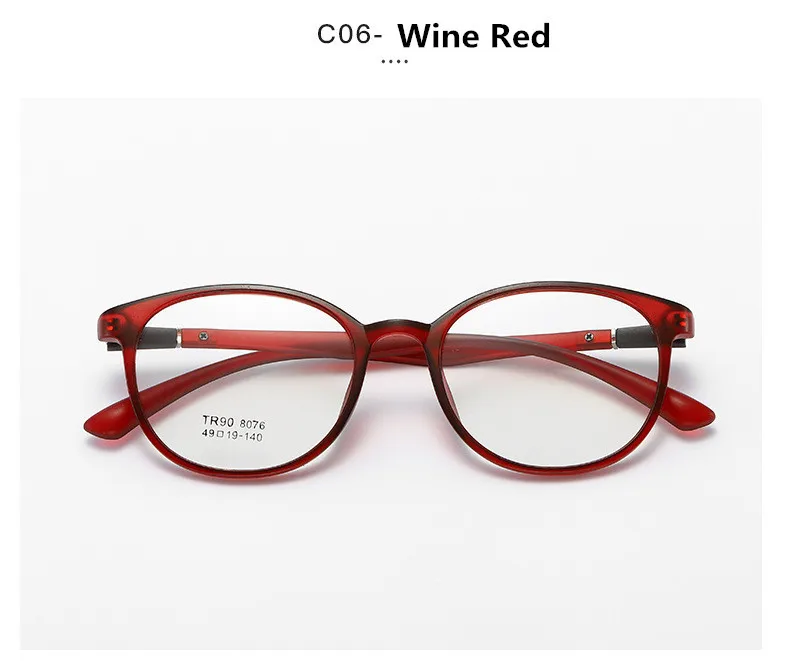 C6 Wine Red Модные матовые прозрачные очки, оптические очки, оправа для женщин, оправа для очков в стиле кошачьи глаза, мужские очки, оправа Oculos - Цвет оправы: C6 Wine Red